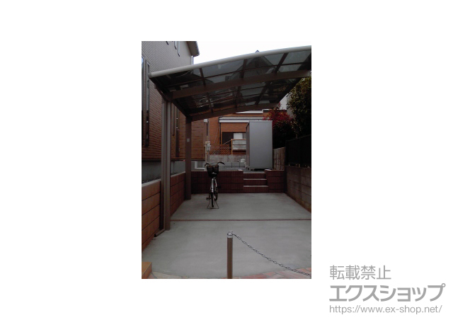 千葉県船橋市のLIXIL リクシル（トステム）のカーポート カーブポートシグマIII 積雪〜20cm対応 施工例