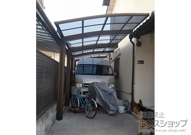 大阪府箕面市ののカーポート レイナポート 積雪〜20cm対応 施工例