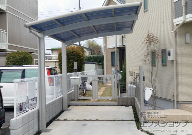 東京都府中市ののカーポート レイナポート 積雪〜20cm対応 施工例