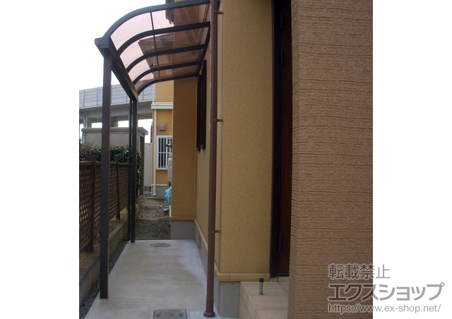 長野県長野市のLIXIL リクシル（トステム）のテラス屋根 ライザーテラスII R型 1500 テラスタイプ 単体 積雪〜50cm対応 施工例