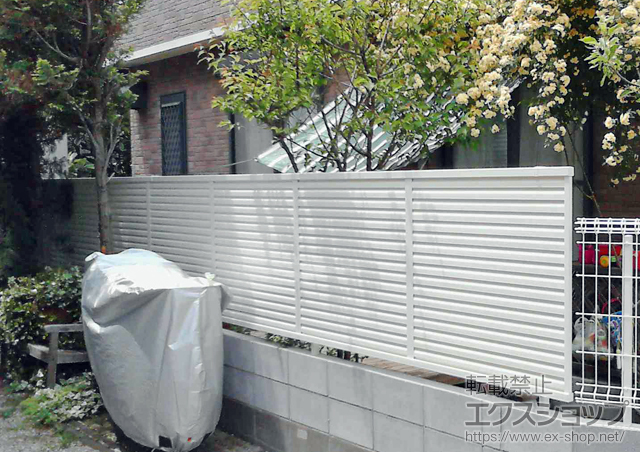 東京都羽村市ののフェンス・柵 プリレオR5型フェンス フリーポールタイプ 施工例