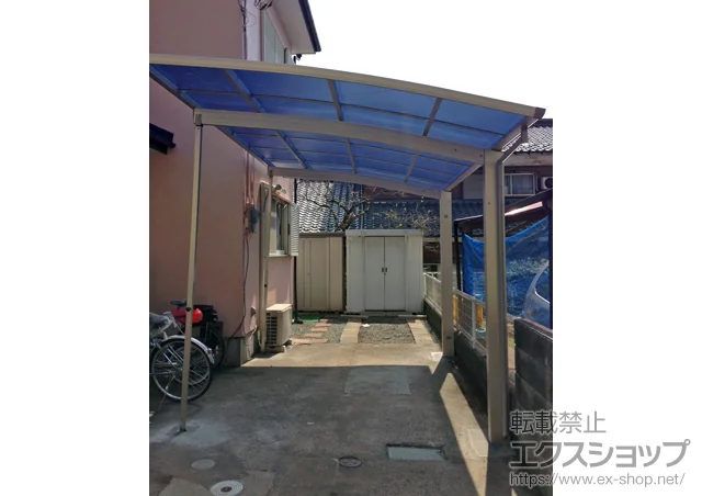 東京都八王子市のValue Selectのカーポート プレシオスポート 積雪～20cm対応＋着脱式補助柱 2本入 施工例