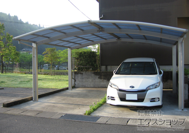 鹿児島県霧島市ののカーポート レイナポートグラン M合掌 積雪〜20cm対応 施工例