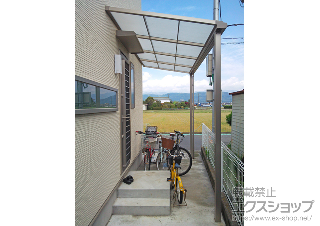 神奈川県小田原市のLIXIL リクシル（トステム）のテラス屋根 ライザーテラスII F型 テラスタイプ 単体　積雪〜20cm対応 施工例