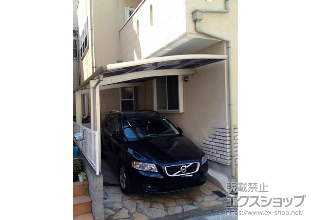 東京都練馬区ののカーポート レイナポート 積雪〜20cm対応+レイナポート 着脱式サポート 標準 2本入 施工例