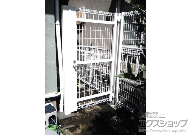 栃木県小山市のの門扉 ハイグリッド門扉NF1型 片開き 施工例