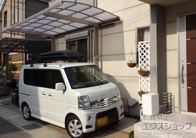 京都府京都市ののカーポート キューブポート 積雪〜20cm対応 施工例