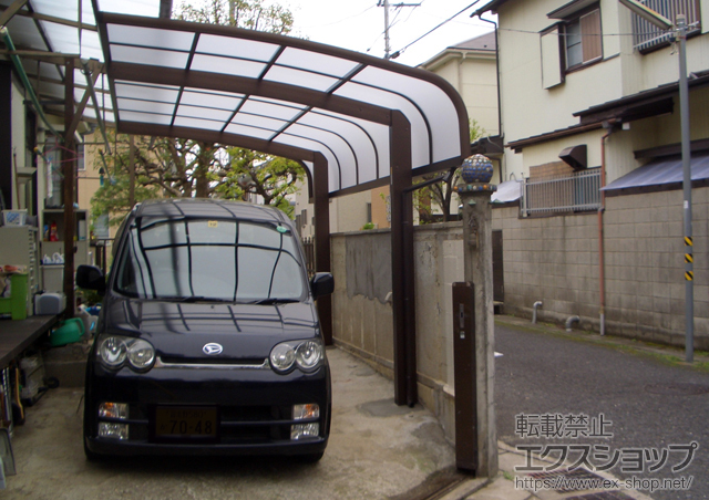 千葉県市川市ののカーポート プレシオスポート アルファ 積雪〜20cm対応 施工例