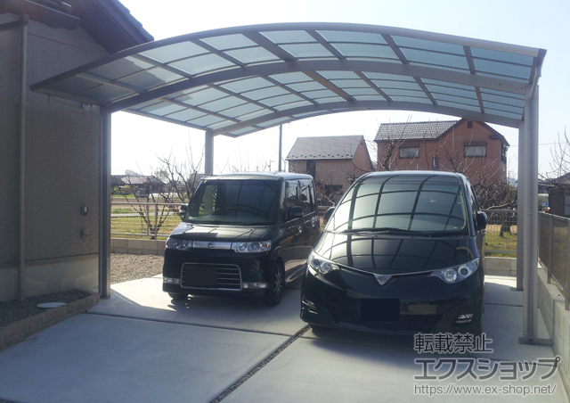 岐阜県加茂郡富加町ののカーポート レイナツインポート 積雪〜20cm対応 施工例
