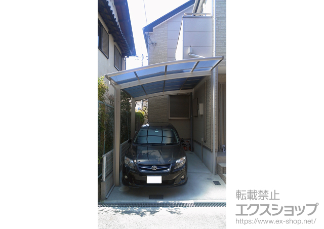 大阪府枚方市ののカーポート レイナポート 積雪〜20cm対応 施工例