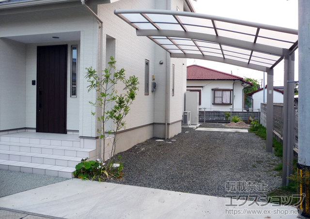 佐賀県佐賀市のLIXIL リクシル（トステム）のカーポート カーブポートシグマIII 積雪〜20cm対応 施工例