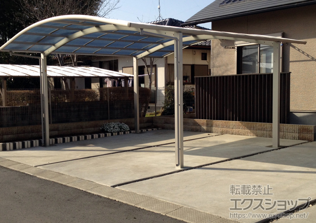 茨城県笠間市ののカーポート レイナツインポートグラン　積雪〜20cm対応 施工例