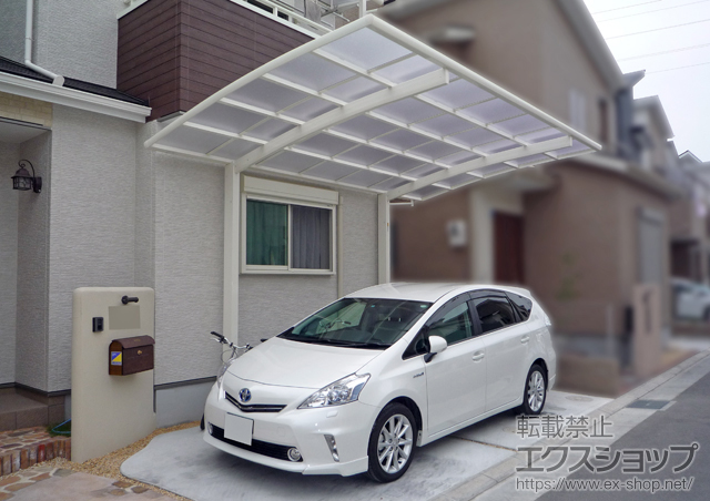 大阪府茨木市ののカーポート レイナポートグラン 積雪〜20cm対応 施工例