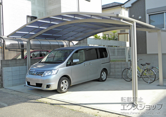 千葉県四街道市ののカーポート プレシオスポート ワイド 積雪〜20cm対応 施工例