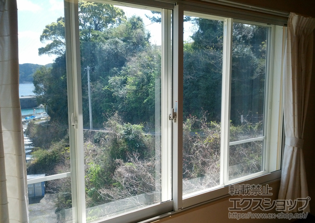 三重県熊野市のの二重窓（内窓） インプラス ダストバリア仕様 引違い窓 2枚建 施工例