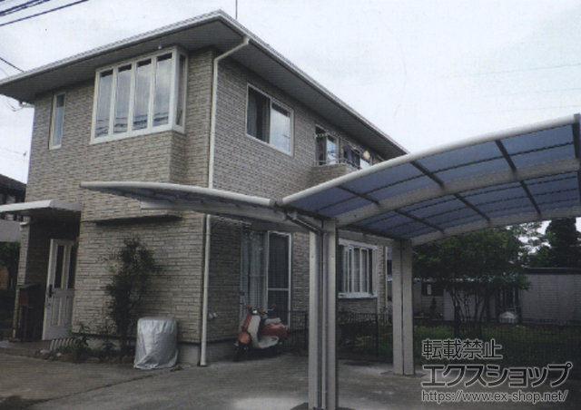 栃木県那須塩原市ののカーポート レイナポートグラン Y合掌　積雪〜20cm対応 施工例