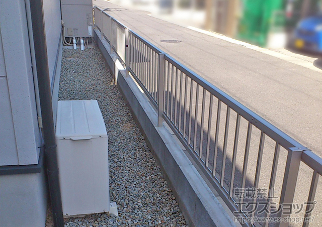 岡山県倉敷市ののフェンス・柵 レスティナフェンス21型 フリーポールタイプ 施工例