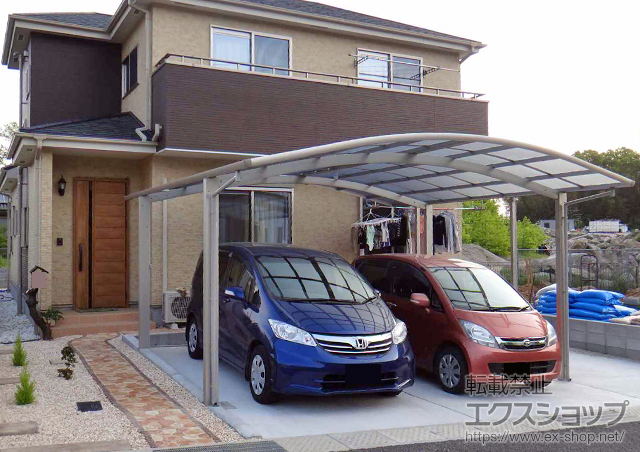 福岡県飯塚市ののカーポート レイナツインポートグラン　積雪〜20cm対応 施工例