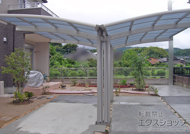 長崎県北松浦郡佐々町ののカーポート レイナポートグラン Y合掌　積雪〜20cm対応 施工例