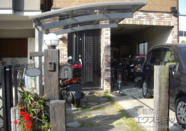 大阪府吹田市ののサイクルポート・駐輪場 プレシオスポート ミニ 積雪〜20ｃｍ対応 施工例