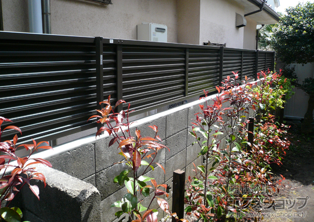 神奈川県鎌倉市ののフェンス・柵 プリレオR5型フェンス フリーポールタイプ 施工例