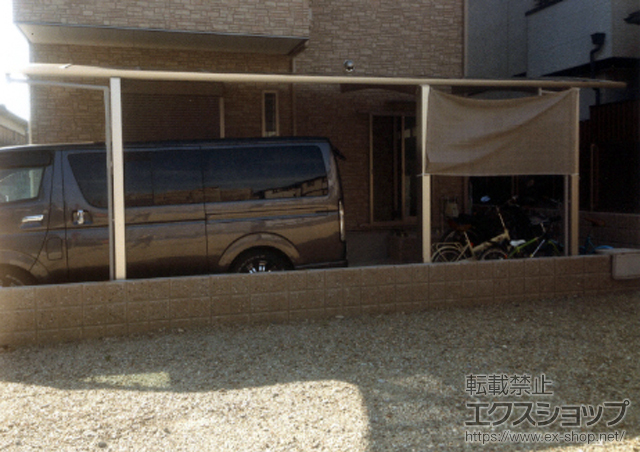 大阪府泉大津市ののカーポート レイナポートグラン 延長　積雪〜20cm対応 施工例