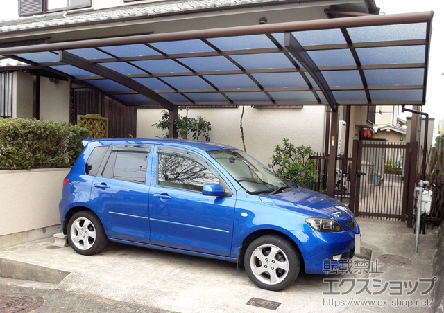 奈良県生駒郡三郷町ののカーポート レイナポートグラン　積雪〜20cm対応 施工例