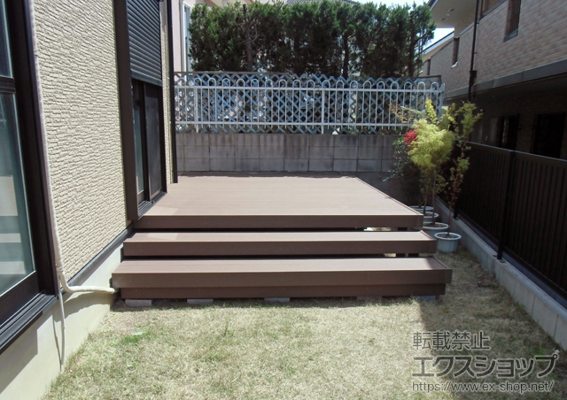 大阪府羽曳野市ののウッドデッキ リウッドデッキ 200 単体 施工例