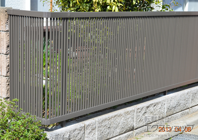 千葉県流山市ののフェンス・柵 シャレオR2型フェンス フリーポールタイプ 施工例