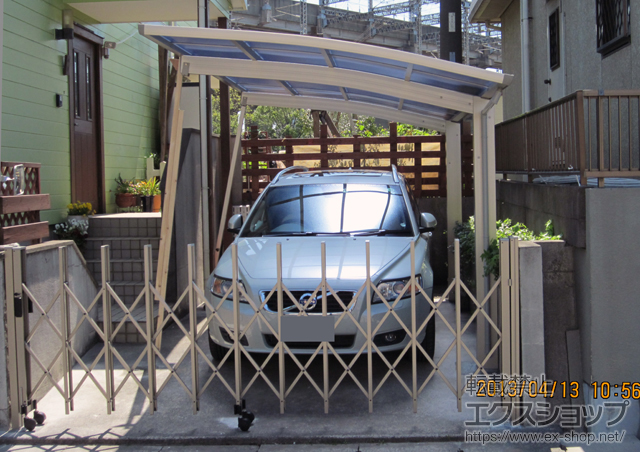 埼玉県上尾市ののカーゲート トリップゲート PA型 ノンレール 片開き 33S 施工例