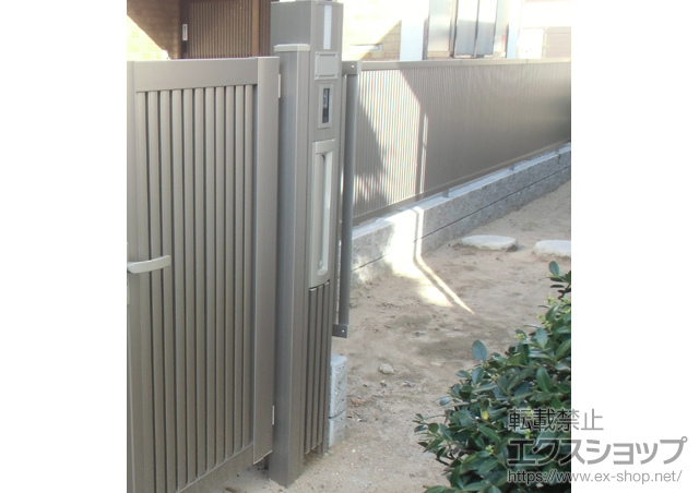 鳥取県鳥取市のの機能門柱・ポスト スクリーンファンクションユニット ベーシックタイプ 施工例