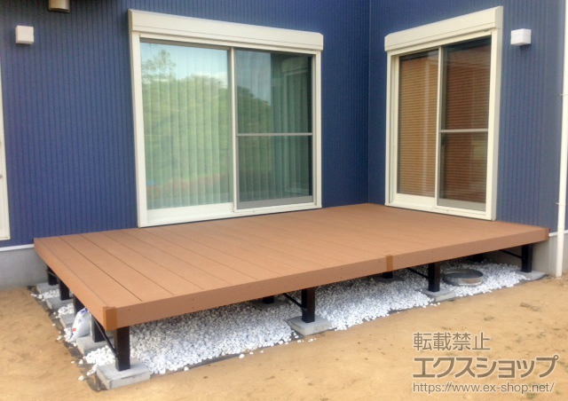 千葉県千葉市ののウッドデッキ リウッドデッキ 200 施工例