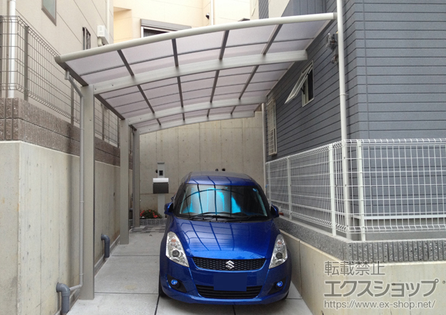 大阪府吹田市ののカーポート レイナポートグラン 延長 積雪〜20cm対応 施工例