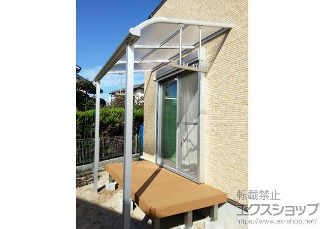 福岡県久留米市ののテラス屋根 ヴェクターテラス R型 テラスタイプ 単体 積雪〜20cm対応 施工例