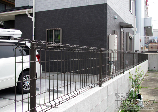 兵庫県姫路市ののフェンス・柵 ハイグリッドフェンスUF8型 施工例