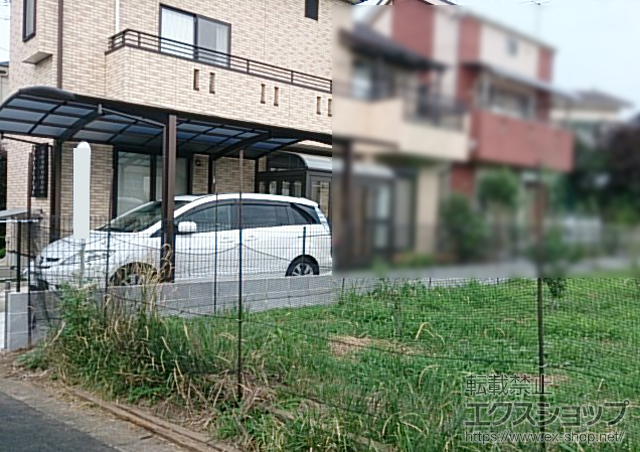 東京都調布市ののカーポート レイナポートグラン M合掌　積雪〜20cm対応 施工例