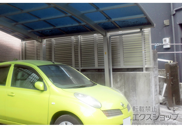 鹿児島県鹿児島市ののフェンス・柵 レスティナフェンス5型 フリーポールタイプ 施工例