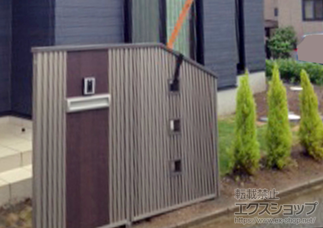 神奈川県横浜市のの機能門柱・ポスト アーキモダンファンクションP4AR型＋アーキモダンウォール3SB型 施工例