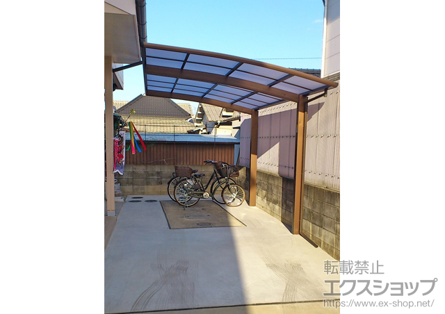 岡山県岡山市ののカーポート プレシオスポート 積雪〜20cm対応 施工例