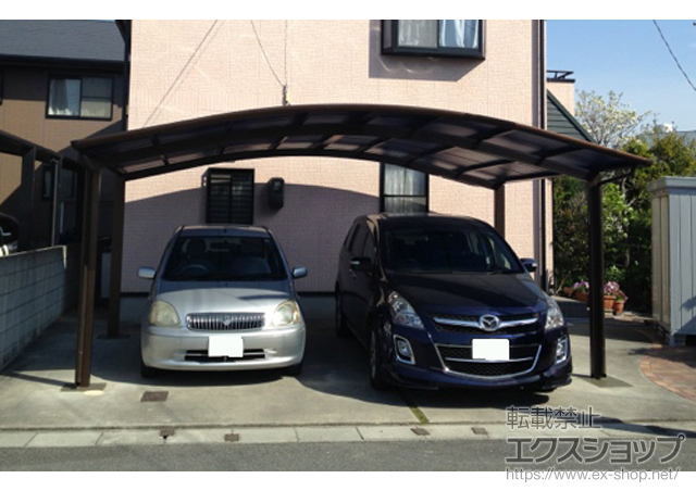 岡山県倉敷市ののカーポート レイナツインポートグラン 積雪〜20cm対応 施工例