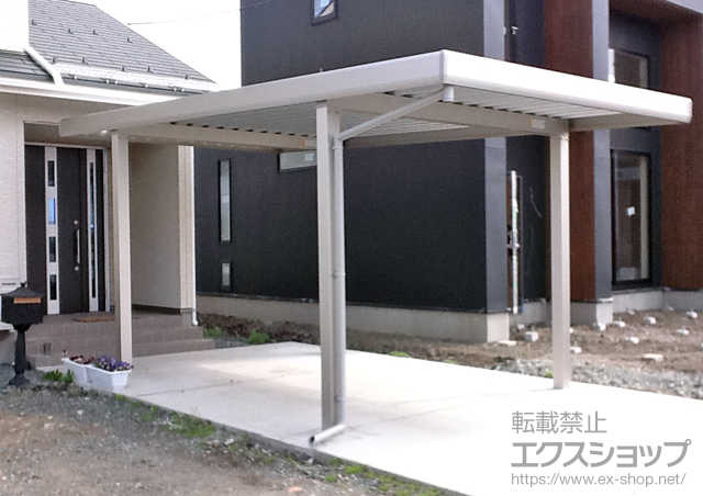 岩手県盛岡市ののカーポート ジーポートneo 積雪100cmＡタイプ 角柱4本柱仕様 施工例