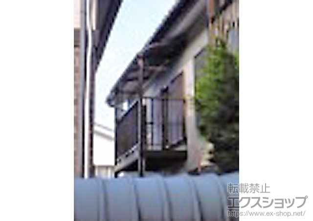 神奈川県横浜市ののバルコニー・ベランダ屋根 ヴェクターテラス R型 バルコニーBC-X型専用屋根 単体 積雪〜20cm対応 施工例
