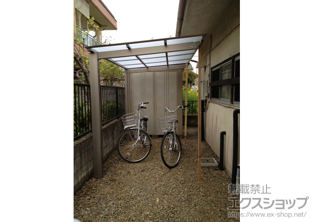 茨城県古河市ののサイクルポート・駐輪場 アーキフィット ミニ 積雪〜20ｃｍ対応 施工例