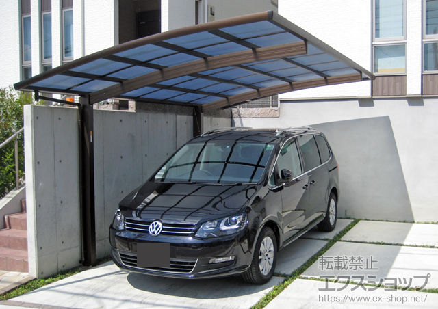 兵庫県川西市ののカーポート レイナポート 積雪〜20cm対応 施工例