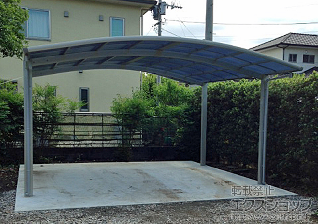 熊本県熊本市ののカーポート プレシオスポート ワイド 積雪〜20cm対応 施工例