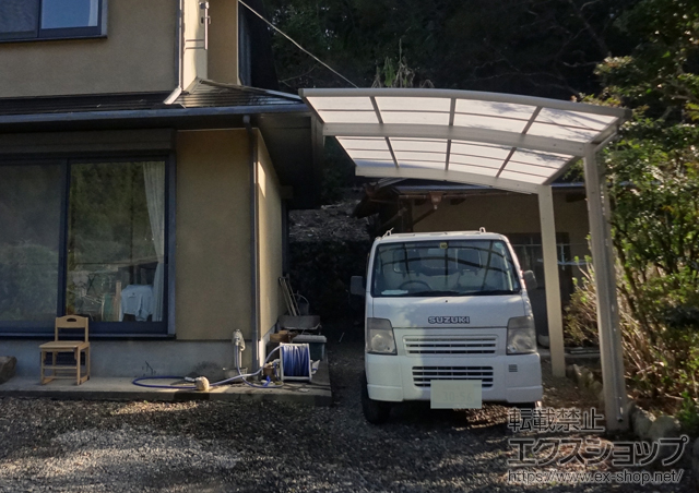 和歌山県田郡有田川町ののカーポート レイナポートグラン 積雪〜20cm対応 施工例