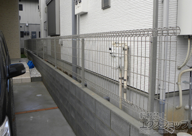 千葉県鎌ヶ谷市ののフェンス・柵 ハイグリッドフェンス11型 フリーポールタイプ 施工例