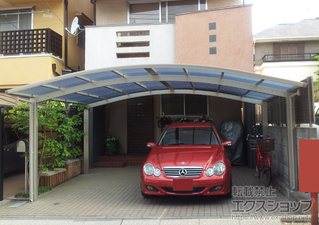 東京都世田谷区ののカーポート レイナツインポートグラン　積雪〜20cm対応 施工例