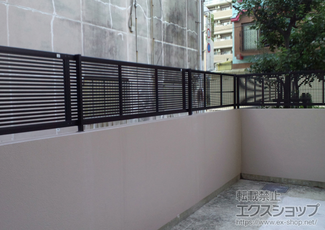 兵庫県神戸市ののフェンス・柵 シャレオR1型フェンス フリーポールタイプ 施工例