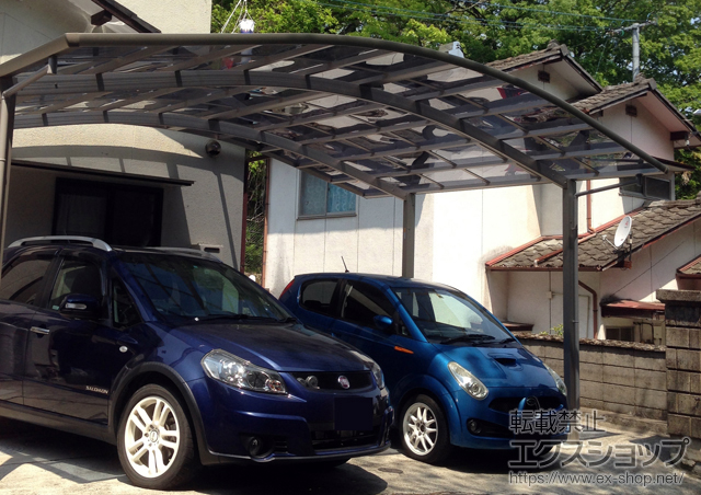 大分県竹田市ののカーポート レイナツインポートグラン　積雪〜20cm対応 施工例